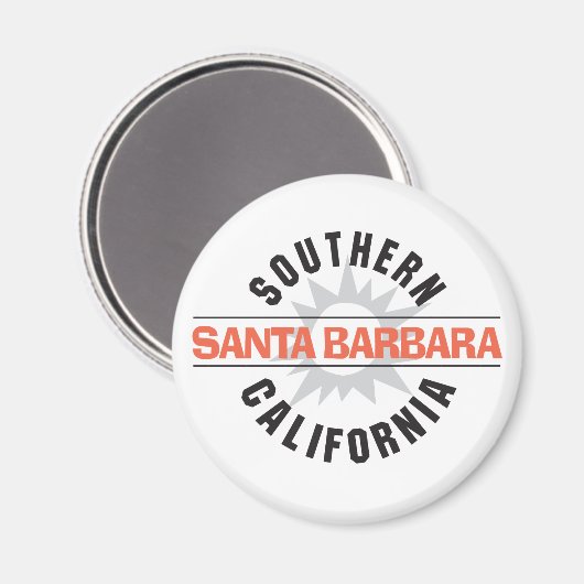 Zuid-Californië - Santa Barbara Magneet (Voorkant / Achterkant)