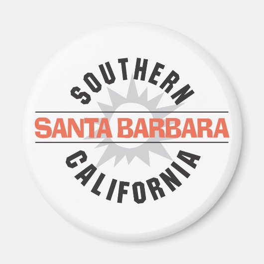 Zuid-Californië - Santa Barbara Magneet (Voorkant)