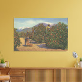 Zuid-Californië - Sinaasappels schoppen Canvas Afdruk (Insitu (Woonkamer))