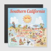 Zuid-Californië Souvenir Magnet (Voorkant / Achterkant)