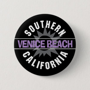 Zuid-Californië - strand van Venetië Ronde Button 5,7 Cm