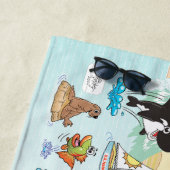 Zuid-Californië Sunset Beach Handdoek (In situ)