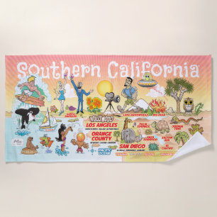 Zuid-Californië Sunset Beach Handdoek