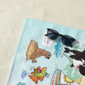 Zuid-Californië Sunset Beach Handdoek (In situ)