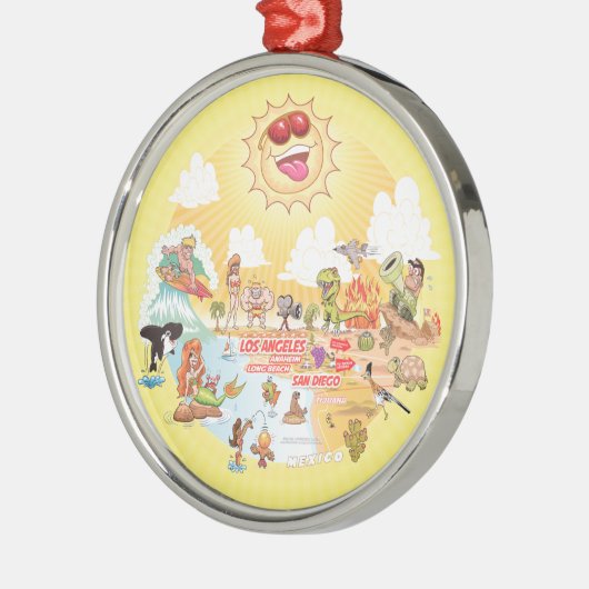 Zuid-Californië Sunshine Ornament (Links)