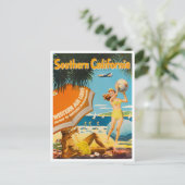 Zuid-Californië vintage-briefkaart Briefkaart (Staand voorkant)