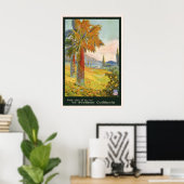 Zuid-Californië Vintage Reisposter Poster (Thuiskantoor)