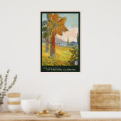 Zuid-Californië Vintage Reisposter Poster (Keuken)