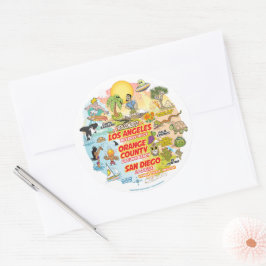 Zuid-Californische Klassieke Ronde Sticker