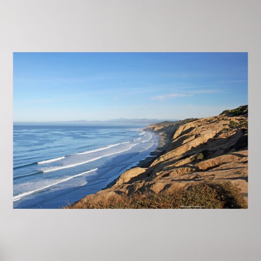 Zuid-Californische kustfoto Poster (Voorkant)