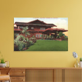 Zuid-Californische verblijfplaats Canvas Afdruk (Insitu (Woonkamer))