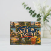 Zuid-Carolina Ansichtkaart Briefkaart (Staand voorkant)