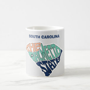 Zuid-Carolina bijnaam Woord Kunst Koffiemok