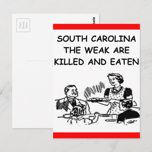 zuid-carolina briefkaart (Voorkant / Achterkant)