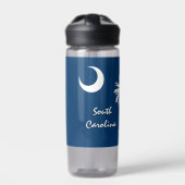 Zuid-Carolina fles, patriottische Carolina vlag Waterfles (Voorkant)