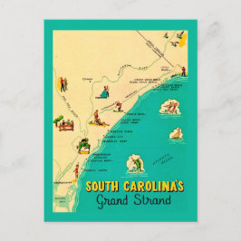 Zuid-Carolina Grand Strand Ansichtkaart Briefkaart