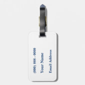 Zuid-Carolina Initiaal Bagage Label (Achterkant verticaal)