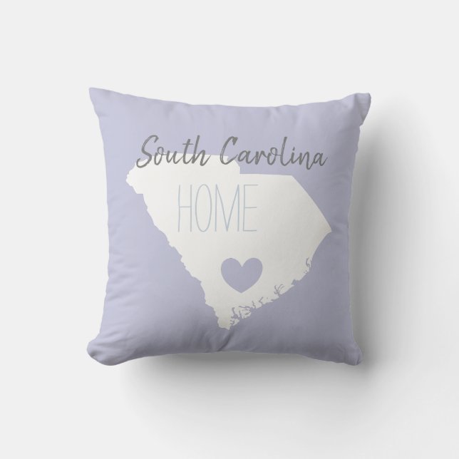 Zuid-Carolina: kaart van de thuisstaat Kussen (Voorkant)