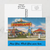 Zuid- Carolina, Kiddieland, het Strand van de Briefkaart (Voorkant / Achterkant)