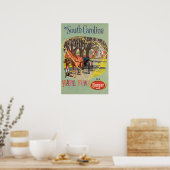 Zuid-Carolina Kunstprint Burger Bier Reisposter Poster (Keuken)