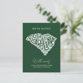 ZUID CAROLINA | Onze adreswijziging Briefkaart (Staand voorkant)