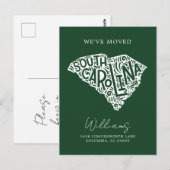 ZUID CAROLINA | Onze adreswijziging Briefkaart (Voorkant / Achterkant)