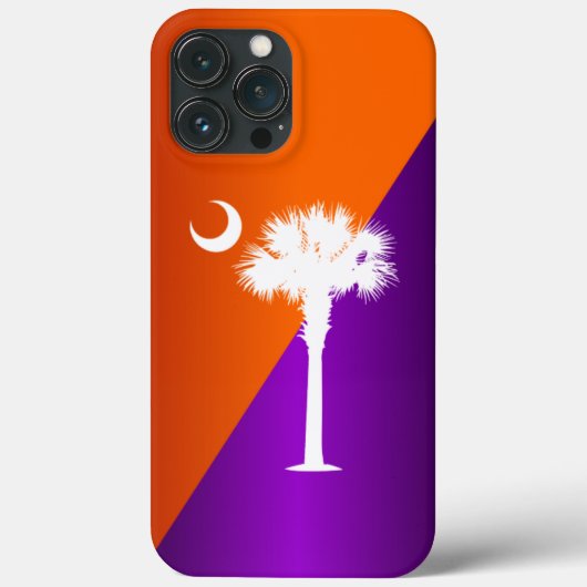 Zuid-Carolina - Oranje en Paars Case-Mate iPhone Case (Achterkant)