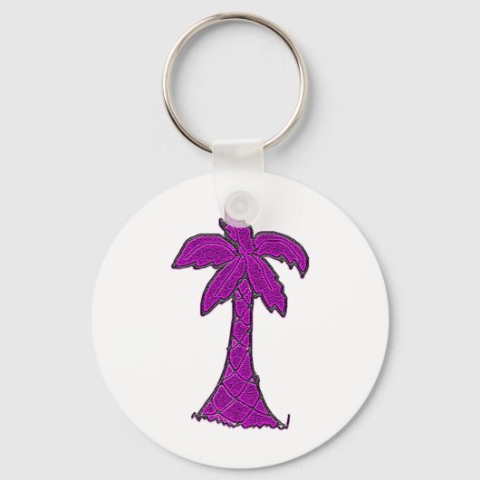 zuid - carolina palmetto - boom sleutelhanger (Voorkant)