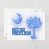 Zuid-carolina palmetto briefkaart (Voorkant / Achterkant)