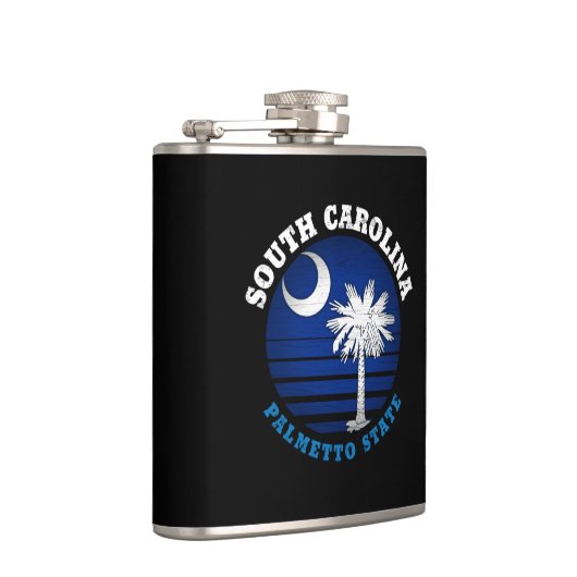 ZUID CAROLINA PALMETTO STATE FLAG HIP FLASK HEUPFLES (Rechts)