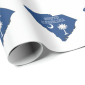 Zuid-Carolina - Schema van schouderblad Cadeaupapier (Rol Hoek)