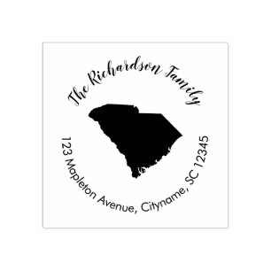 Zuid-Carolina: staat van terugzendadres: rubberste Rubberstempel