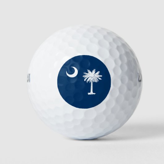 Zuid-Carolina Staatsvlag Golfballen (Voorkant)