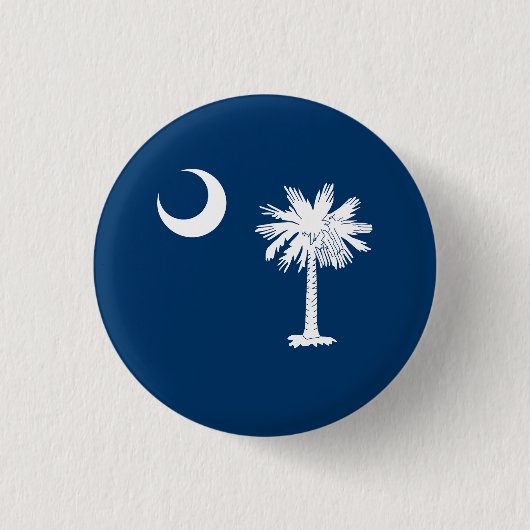 Zuid-Carolina Staatsvlag Ronde Button 3,2 Cm (Voorkant)