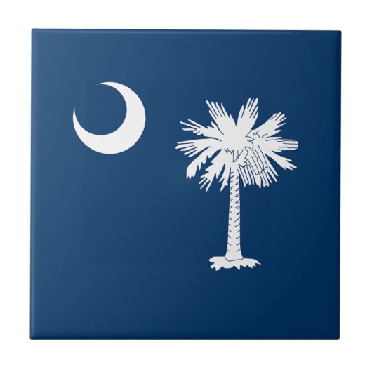 Zuid-Carolina Staatsvlag Tegeltje (Voorkant)