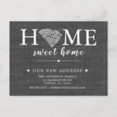 ZUID CAROLINA State Moving Announounding Post Kaar Aankondigingskaart (Voorkant)