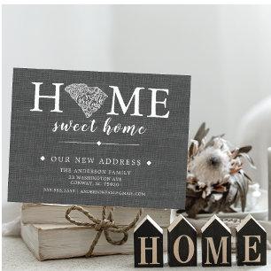 ZUID CAROLINA State Moving Announounding Post Kaar Aankondigingskaart