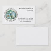 Zuid-Carolina-teken Visitekaartje (Voorkant / Achterkant)