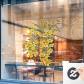 Zuid-Carolina Territory Bloem Gele Jasmin Raamsticker (Cafe Raam)