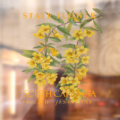 Zuid-Carolina Territory Bloem Gele Jasmin Raamsticker (Vel 2)