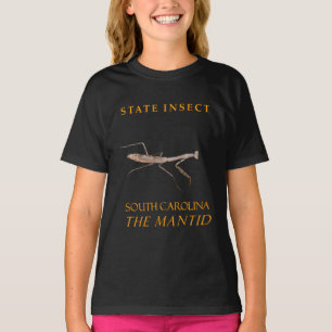 Zuid-Carolina Territory Insect De bidsprinkhaan T-shirt