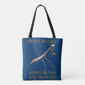 Zuid-Carolina Territory Insect De bidsprinkhaan Tote Bag (Achterkant)