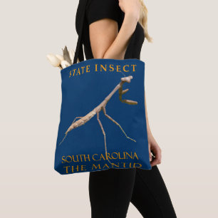 Zuid-Carolina Territory Insect De bidsprinkhaan Tote Bag