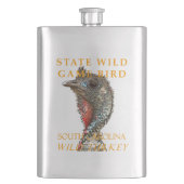 Zuid-Carolina Territory Wild Game Bird De Kalkoen Flacon (Voorkant)