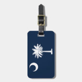 Zuid-Carolina Vlag Bagage Label (Voorkant verticaal)