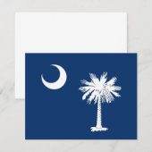 Zuid-Carolina Vlag Bedankkaart (Voorkant / Achterkant)
