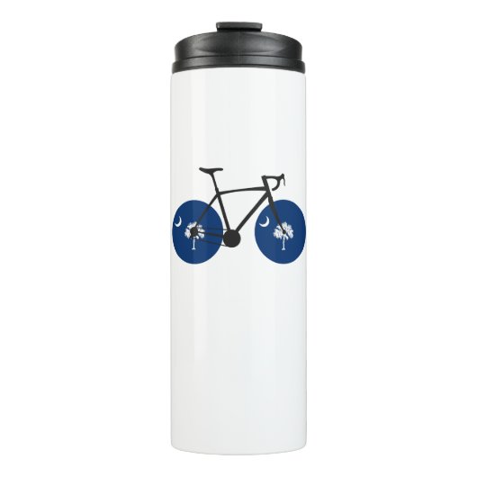 Zuid-Carolina Vlag Fiets Thermosbeker (Voorkant)