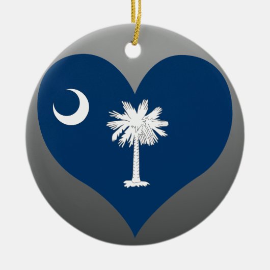 Zuid-Carolina vlag kopen Keramisch Ornament (Voorkant)