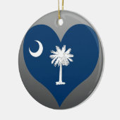Zuid-Carolina vlag kopen Keramisch Ornament (Links)