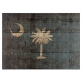 Zuid-Carolina: Vlag op de Oude Hout Grain Snijplank (Voorkant)